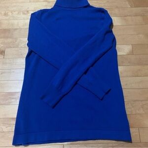 Blue Turtleneck Sweater